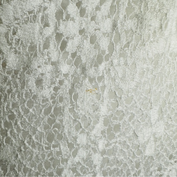 Free People Sleeveless Lace Mini Dress Back Cutout Ivory Wedding Party - Picture 11 of 13